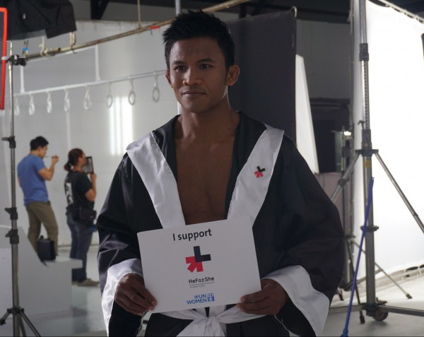 Superstar Buakaw Joins HeForShe Campaign with UN Women